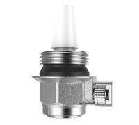 Tidgel Brass Automatic Exhaust Valve, DN25 External Thread Air Release for Radiators, Hydraulic Control up to 10 Bar, Silver