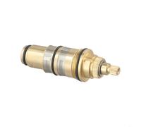 Tidgel Brass Thermostatic Cartridge For Built-in And Bar Type Shower Valves, 20-50°C Temperature Control With 38°C Safety Override Knob