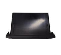 Tidgel Car Audio Storage Box for 1 Din Radio Slot, ABS Dashboard Organizer with Quick Fit Design, Black Interior Console Tray for Vehicles