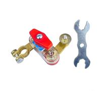 Tidgel Car Battery Disconnect Switch 12V/24V Quick Cut-Off Kill Terminal Clamp for Cars Trucks RVs Boats Pure Copper Rotary Control(11-13mm Copper)