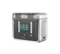 Tidgel Charging Box for Insta360 X4 with LED Display, 2290mAh Fast Charging Case, 30W Two-Way Power Bank Storage for Camera and Accessories, Gray