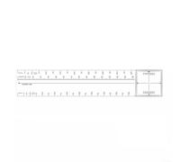Tidgel CNP-3 Navigation Slide Rule Foldable Drawing Ruler High Visibility 38.1x7cm Plastic for Flight Chart Plotting Marine Map Measurement