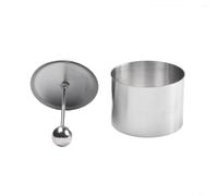 Tidgel Creative Salad Stainless Steel with Pusher Tool Creative Salad(M) | 304 stainless steel, rustproof for durable, push board included, S size compact, appetizer maker