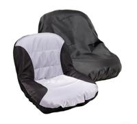 Tidgel Dark Gray Polyester Riding Lawn Mower Seat Cover with Waterproof Rain Protector, Anti-Slip Cushion & 3 Storage Pockets for Craftsman for CADET for KUBOTA Tractors