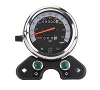 Tidgel Digital Motorcycle Speedometer Tachometer 12V LED LCD Odometer Black Fit for Most Bikes Safe Riding Real-Time Data
