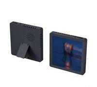 Tidgel Digital Music Picture Frame with Recording Function, Magnetic Photo Display with TF Card & BT Player, Adjustable Volume(Dark Gray)