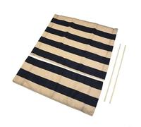 Tidgel Directors Chair Canvas Replacement Covers Kit For Director Chairs With Round Rod, Washable Polyester Fabric In Navy Blue And White Stripes(1 Set)