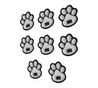 Tidgel Dog Paw Solar Lights Outdoor Garden Waterproof LED Stake Lamp Automatic Night Activation for Pathway Driveway Fence Decor 4pcs(8pcs)