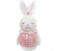 Tidgel Easter Resin Rabbit Figurine Blue Pink Home Decor | Sl ontemporary look, complements various decors, modern minimalist style, artistic appeal
