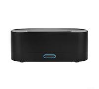 Tidgel Essential Oil Diffuser with 7-Color Flame Effect, 150ml Cool Mist Humidifier, Ultra-Quiet Aroma Diffuser with Timer & Auto-Off for Home Bedroom Office(Black)