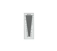 Tidgel Fabric Density Mirror for Accurate Thread Count Measurement, Glass Scale 10-300 Threads/inch, Essential Tool for Textile Quality Control and Fabric Analysis(SFY241)