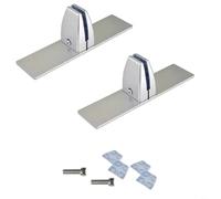 Tidgel Fireplace Screen Stand, 2pcs Metal Support Bracket with Telescopic Arms for Secure Glass Panel Holding, Rust-Resistant Alloy Base for Installation in Modern & Traditional Interiors,