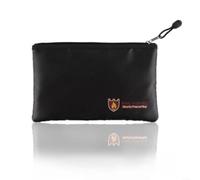 Tidgel Fireproof Document Storage Bag, Water Resistant And Heat Resistant To 700°C For Protecting Passports, Contracts And Property Certificates, Black(27 * 16CM)