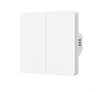 Tidgel for TUYA for ZIGBEE Smart Wall Switch with Presence Sensor, No Neutral Wire Required, Works with for ALEXA & Google Home, ABS Material, White, 8.6x8.6cm(2-way)