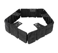 Tidgel Garden Lawn Edging Border with Strong Pegs, Flexible Plastic Stone Effect Kit for Curved Beds and Path Separation, 24.5x10cm(Black)