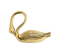 Tidgel Gold Brass for SWAN Cabinet Knob Vintage Animal Drawer Pull Handle for Dresser Kitchen Cupboard Furniture Hardware 2.13 Inch