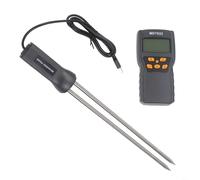 Tidgel Grain Moisture Meter with LCD Backlight for Rice Corn Paddy Temperature Portable Hygrometer Detector Black Unit