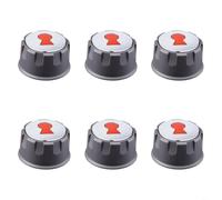 Tidgel Grill Burner Knobs For Weber For Spirit For 200 For 300 Series Black | Aluminum Alloy & Plastic, 57mm Diameter, Exact Fit For 2013-2017 Models, Tool-free Installation, Ergonomic Grip