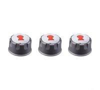 Tidgel Grill Burner Knobs For Weber For Spirit For 200 For 300 Series Black | Aluminum Alloy & Plastic, 57mm Diameter, Exact Fit For 2013-2017 Models, Tool-free Installation, Ergonomic Grip