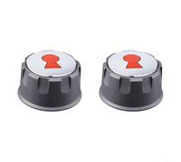 Tidgel Grill Burner Knobs For Weber For Spirit For 200 For 300 Series Black | Aluminum Alloy & Plastic, 57mm Diameter, Exact Fit For 2013-2017 Models, Tool-free Installation, Ergonomic Grip