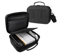 Tidgel Hard EVA Photo Printer Storage Bag for KODAK Dock Plus, Shockproof Case with DIY Dividers & Mesh Pocket, Portable Travel Organizer 25x17.5x13cm(Black)