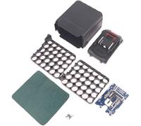 Tidgel Heavy Duty 30-Slot Plastic Shell for Li-ion Battery Pack, Protective Case for Custom Power Tool Battery Assembly and Repair, Black