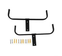 Tidgel Heavy Duty Steel Wall Mount Rack, For Backpack Sprayer, Leaf Blower & Hunting Gear, Space Saving Garage Organizer Hook, Black(2pcs)