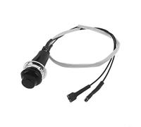 Tidgel Igniter Switch for Weber For Summit 70189, Push Button with Wiring Harness,Waterproof Chrome for bezel,Reliable Spark,Plug-and-Play Install(70189)