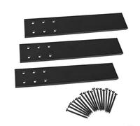 Tidgel Iron Countertop Support Brackets, Heavy Duty Floating Shelf Bracket for Granite Marble Quartz, Matte Black Finish, 3(16in)