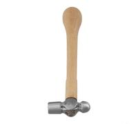 Tidgel Jewelry Making Hammer with Wooden Handle, High Hardness Round Head Planishing Tool for Silversmith Goldsmith Engraving and Carving(A)