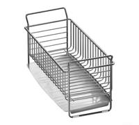 Tidgel Kitchen Sink Organizer 28x10cm Rust-Proof Wire Basket | Open wire design, easy rinse under for tap, prevents for mold growth, saves counter space, for durable build