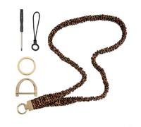 Tidgel Lanyard Strap Keychain,With Thickened Simulation Wire And Zinc Alloy, 90Cm Circumference, Black/Starlight/Leopard Print Keychain Lanyard(leopard print)
