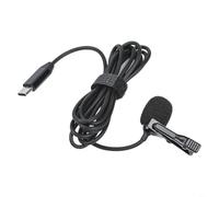Tidgel Lavalier Microphone for Insta360 X4 X3 X2, USB-C Plug-Play External Recording Mic with High-Fidelity Audio, 1.5M Noise Reduction(for X4)