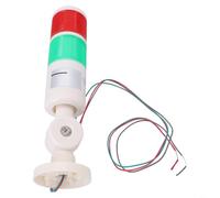 Tidgel LED Alarm Light Signal Tower, 12-24V Multi-Layer Strobe for CNC Machine Tools, IP65 Waterproof with Constant/Flash Mode(BEM-X-50-2T-D)