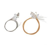 Tidgel Lyre Harp String Replacement Set, Brass and Nylon Strings for 15/16/19/21/24 String Lyres, Shiny Tone for Beginners and Professionals(24 Brass Strings)