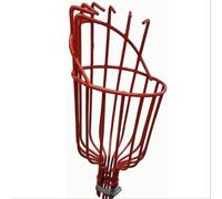 Tidgel Metal Fruit Picker Basket Head for Efficient Harvesting,Red Garden Tool with 34.5x14.5cm Size for Apples Pears and Cherries