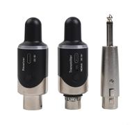 Tidgel Metal UHF Wireless Converter for Mic Guitar Mixer | 50m stable range, UHF anti-interference, one-click freq switch, XLR and 6.35mm jack, metal build