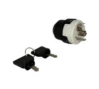 Tidgel OEM 85804674 9-Pin Ignition Starter Switch With 2 Keys, Tractor Ignition Switch For JCB For New For Holland Case 4CX