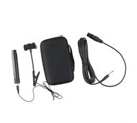 Tidgel Omnidirectional Clip-On Saxophone Microphone with 3/4 Pin Wired Design, 1.2m Cable & Carry Pouch for Live Stage Performance(A)