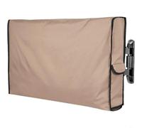 Tidgel Outdoor Television Cover,210D Waterproof, Weather-Resistant, TV Protector, for Flat Screen with Remote Pocket, Khaki(76.2x12.7x48.26cm)