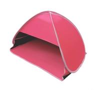 Tidgel Portable Headrest Tent with Phone Window, Silver-Coated Windproof Sun Shade for Camping Beach, Compact 70x50cm Personal Canopy(Vinyl Carmine red)