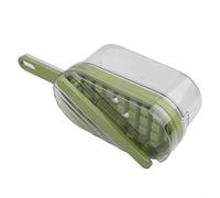 Tidgel Press Release Ice Cube Tray with Lid and Bin, 64-Grid Stackable for MOLD for Storage, Leakproof Portable Container for Bar Camping Parties Green(Green)