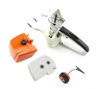 Tidgel Rear Handle Fuel Tank Housing Assembly Replacement Compatible With 038 038AV MS380 Chainsaw Set With Air Filter Cover And Fuel Line