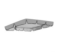 Tidgel Replacement Canopy For Standard Garden For Swing Chairs Designed For 2 Seater And 3 Seater Applications Using 190T Silver Coated Oxford(Gray)