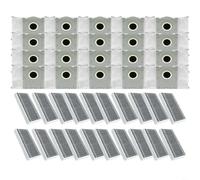 Tidgel Replacement Filter and Dust Bag Kit for ECOVACS for DEEBOT X9 Pro for OMNI T80 for X8 Pro, Sealed Leak-Proof Design, 6 to 20 Packs(40pcs)