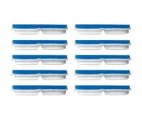 Tidgel Replacement Filter Element, Cat Fountain Filter For FT888 Pet Dispenser - Activated Carbon + Sponge Filtration, 10-Piece Pack, 9.6 X 3.3 Cm(FT888 - ABS filter)