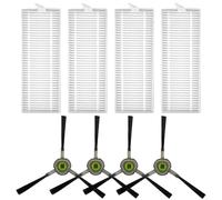 Tidgel Replacement Parts Kit For BG550 Pro Robot Vacuum Cleaner 8-Piece Maintenance Set With 4 Side Brushes Plastic Accessories