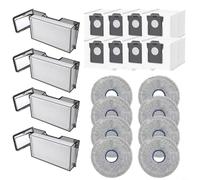Tidgel Replacement Parts Kit,for Dreame X60 Max Ultra Complete X60 Master, Includes Side Brush, HEPA Filter, Mop Cloths Dust Bags for Pet Hair(B)