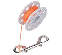 Tidgel Scuba Diving Reel 18m Nylon Spool with Double-Head Buckle for Underwater Navigation and for CAVE Exploration(C)