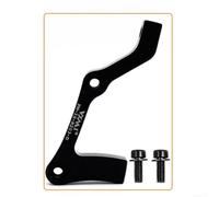 Tidgel Shimano-Compatible Mount Adapter for Disc Brake Calipers Post Mount and IS Mount Front Rear 180mm 203mm (E Black)